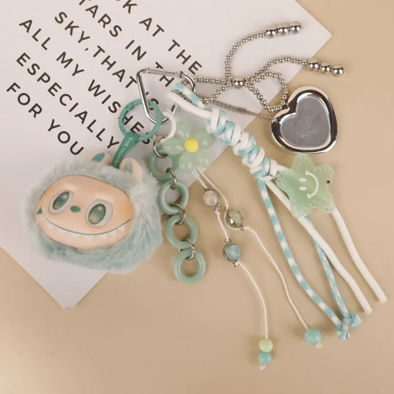 (Blind BOX)LABU mini  bag pendant DIY original ins plush cartoon pendant pure handmade