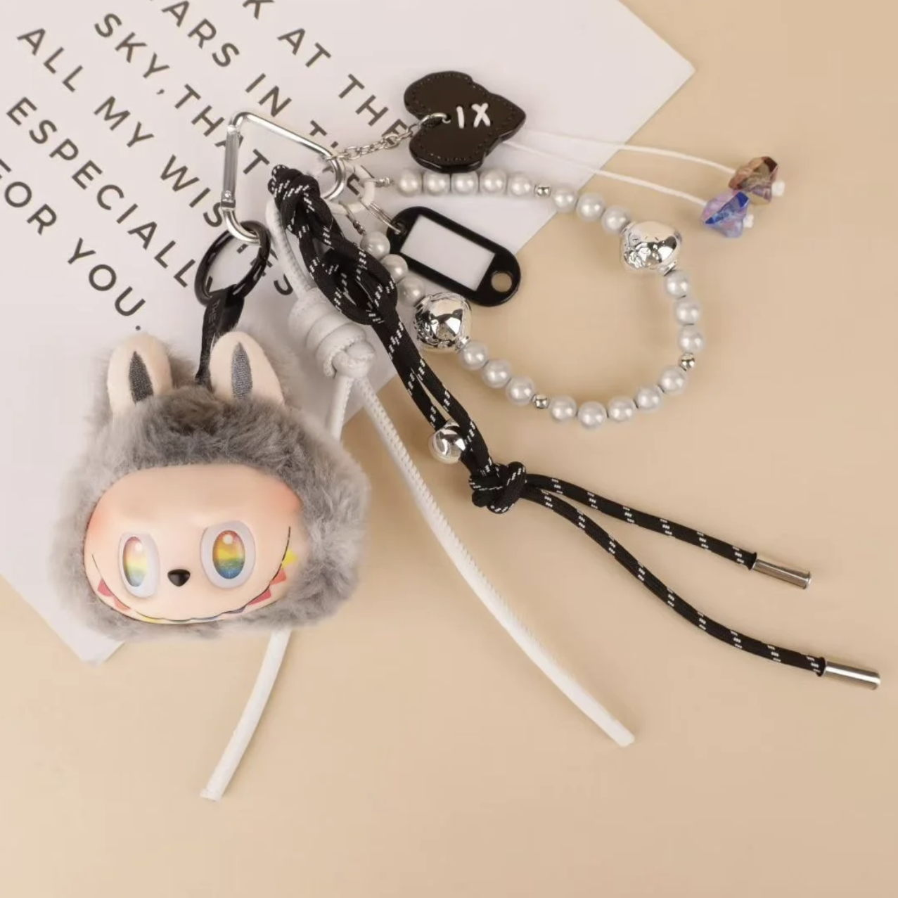 (Blind BOX)LABU mini  bag pendant DIY original ins plush cartoon pendant pure handmade