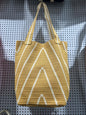 Women's Knitted Tote Bag, Retro Geometric Print Woven Handbag, Reusable Knit Shoulder Bag, Large Capacity Casual Crossbody Bag for Daily Use, Travel, Work
