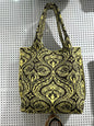 Women's Knitted Tote Bag, Retro Geometric Print Woven Handbag, Reusable Knit Shoulder Bag, Large Capacity Casual Crossbody Bag for Daily Use, Travel, Work